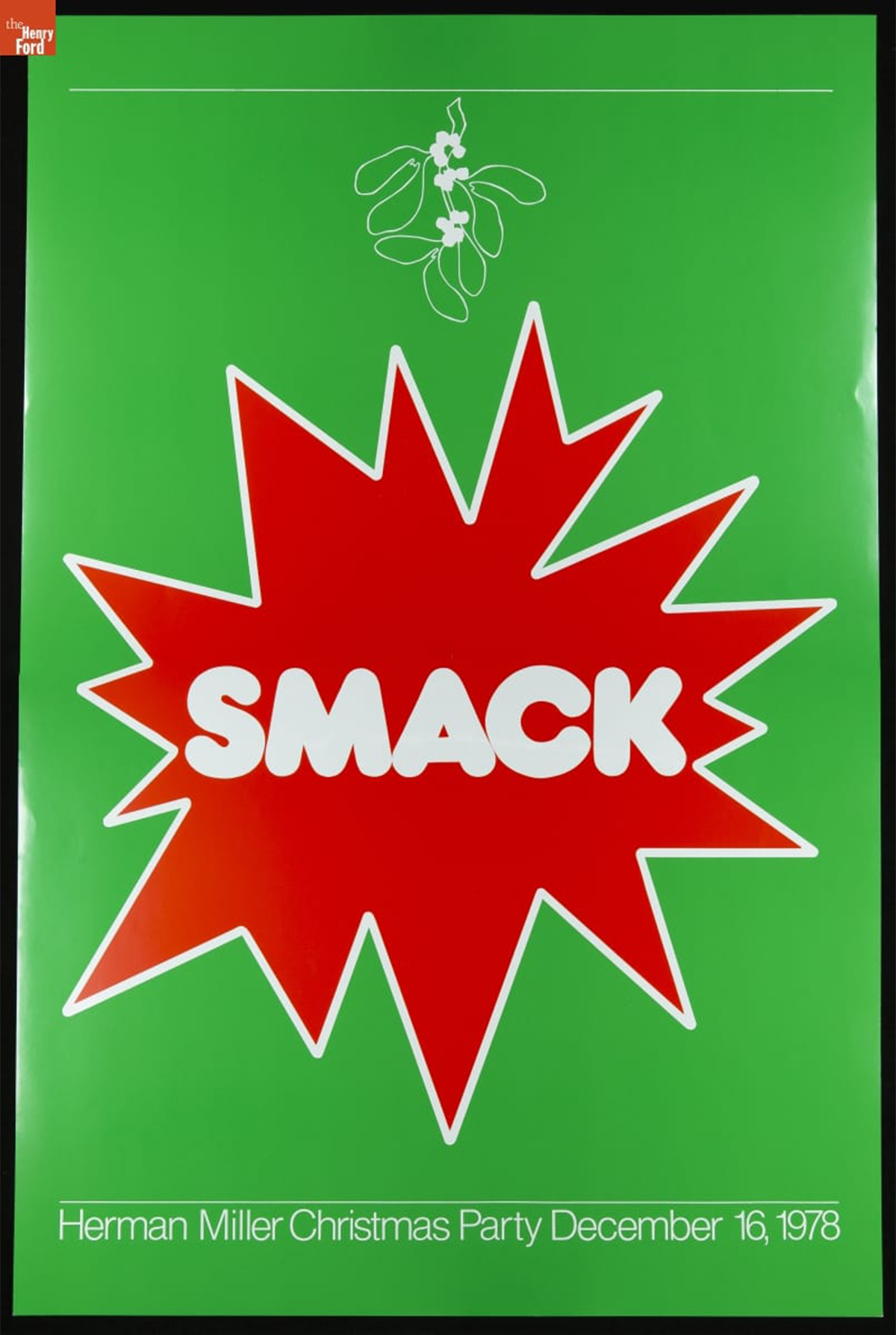 Herman Miller Christmas Party Poster, 'Smack,'' December 16, 1978